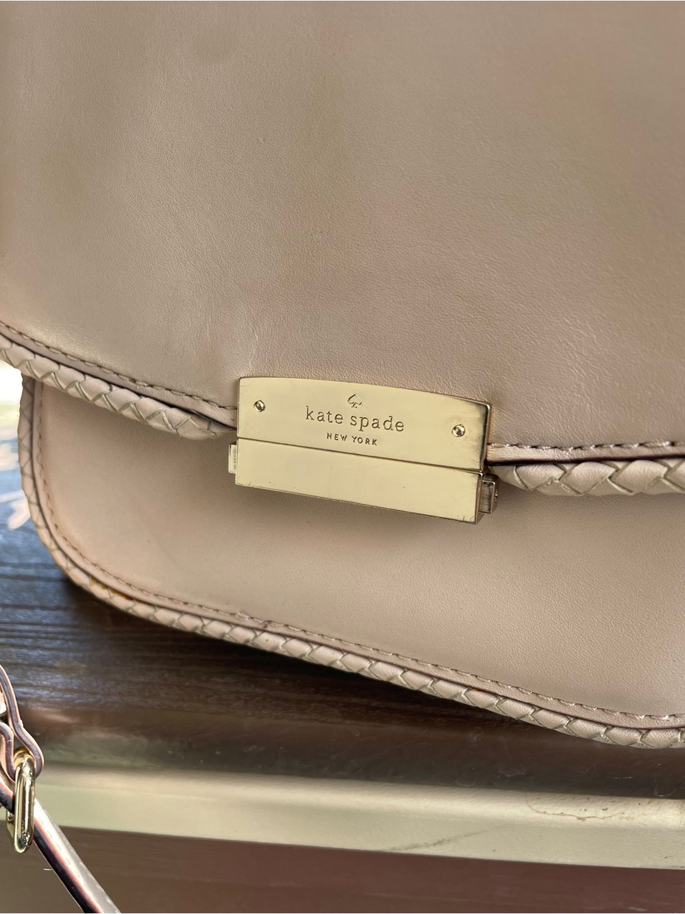 kate spade Pale Pink Leather Crossbody Bag with Tassel - Picture 11 of 12